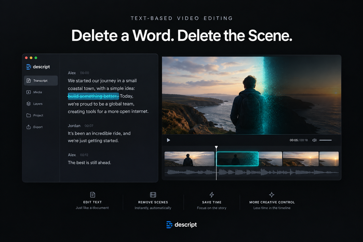 Descript – Text-Based Editing
