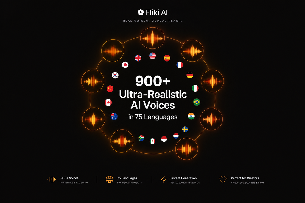 Fliki AI – 900+ AI Voices