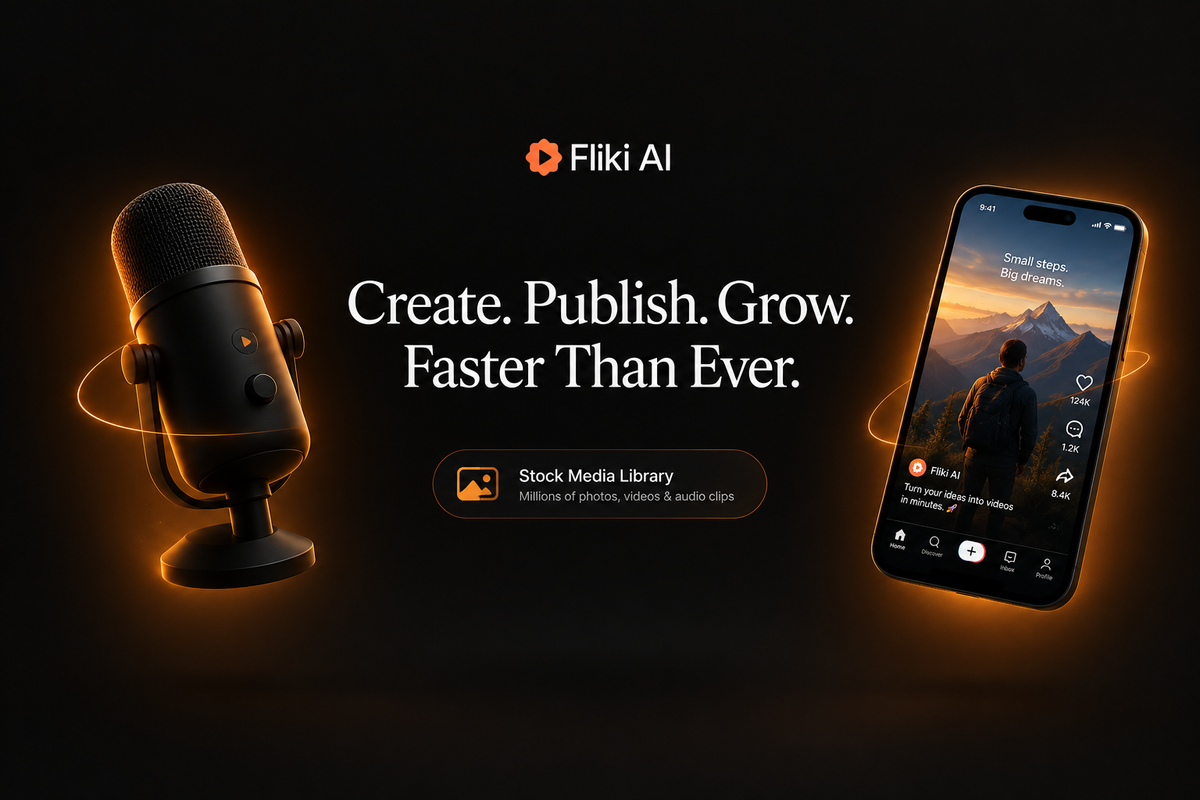 Fliki AI – Create Publish Grow